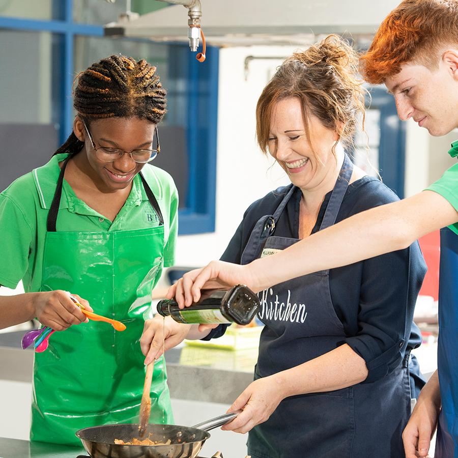 Students baking Students baking