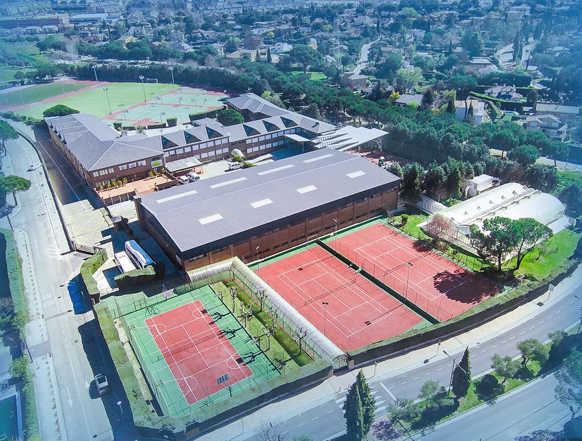 School Campus Aeriel View